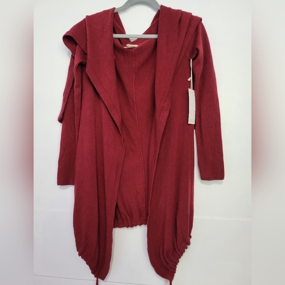 SHAE Anthropologie Knit Cardigan Size XS in Red Pomegrante - Picture 4 of 13